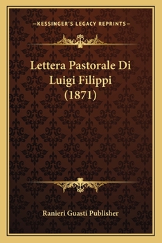 Paperback Lettera Pastorale Di Luigi Filippi (1871) [Italian] Book