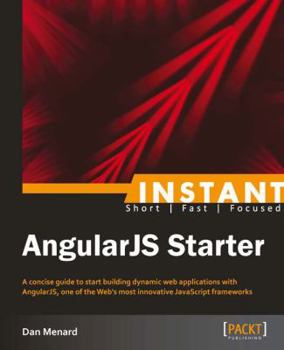 Paperback Instant AngularJS Starter Book