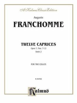 Paperback Twelve Caprices for Two Cellos, Op. 7, Bk 2: Score & Parts Book