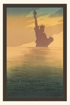 Paperback Vintage Journal Pour La Liberte du Monde, Statue of Liberty Book