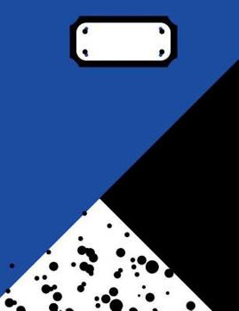 Royal Blue & White Moroccan Print Composition Notebook: Back To School Supplies; Wide Ruled Book