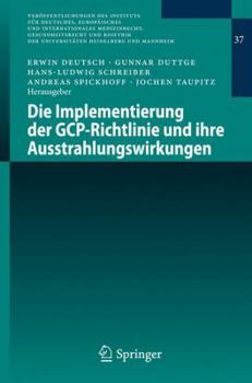 Paperback Die Implementierung Der Gcp-Richtlinie Und Ihre Ausstrahlungswirkungen [German] Book