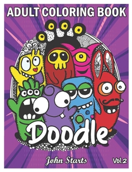 Paperback Doodle: An Adult Coloring Book Stress Relieving Doodle Designs Coloring Book with 25 Antistress Coloring Pages for Adults & Te Book