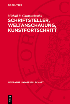 Hardcover Schriftsteller, Weltanschauung, Kunstfortschritt [German] Book