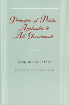 Paperback Principles of Politics Applicable to All Governments Book