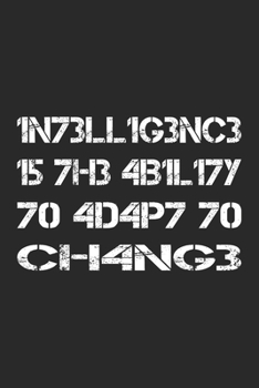 Intelligence Is The Ability To Adapt To Change Notebook: 6x9 Graph Paper 120 pages | Journal Notebook Planner Organizer To Do List Diary | Nerd Quote ... holiday season office book to write in
