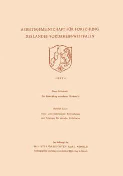 Zur Entwicklung Warmfester Werkstoffe. Stand Spektralanalytischer Prufverfahren Und Folgerung Fur Deutsche Verhaltnisse