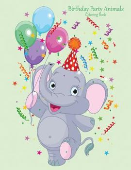 Paperback Birthday Party Animals Coloring Book 1 Book