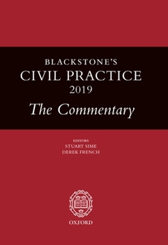 Paperback Blackstone's Civil Practice 2019: The Commentary Book