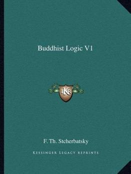 Paperback Buddhist Logic V1 Book