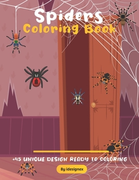 Paperback Spiders Coloring Book: Anti-Stress Coloring Book ( Dover nature Coloring Book ) Book