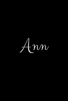 Ann: notebook with the name on the cover, elegant, discreet, official notebook for notes