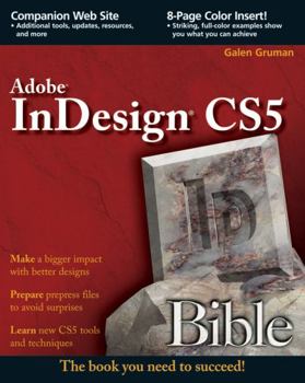 Paperback Adobe Indesign CS5 Bible Book