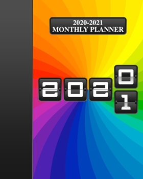 2020-2021 Monthly Planner: 2 Year Calendar Planner | Agenda 2020 - 2021, Organizer & Calendar View with Inspirational Quotes | Two Year Monthly ... 2020 to Dec 2021, 24 Months (Rainbow Cover)