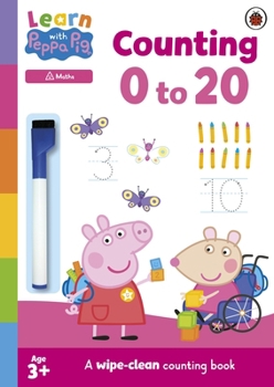 Paperback Ladybird Learn with Peppa Counting 020 Wipe-Clean Activity Book. Book