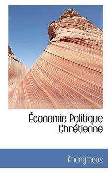 Hardcover Conomie Politique Chr Tienne [French] Book