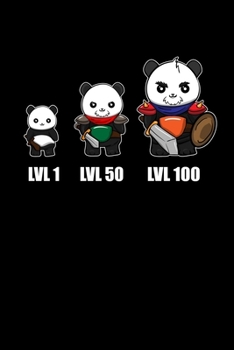Notebook: Gamer Panda Dungeon Rpg Tabletop Funny Gift 120 Pages, 6X9 Inches, Blank