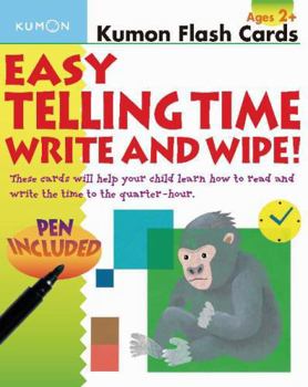 Cards Easy Telling Time Write and Wipe! [With Pen] Book
