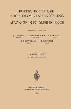 Paperback Fortschritte Der Hochpolymeren-Forschung / Advances in Polymer Science [German] Book
