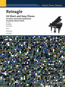 Paperback 24 Short and Easy Pieces for Piano, Op. 1: Intended First Lessons for the Pianoforte [German] Book