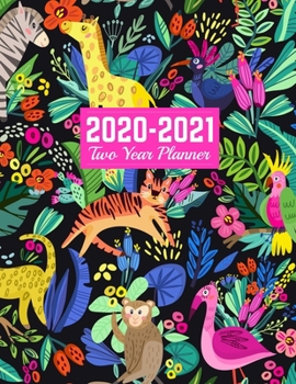 Paperback 2020-2021 Two Year Planner: Trendy 24-Months Calendar, 2-Year Appointment Business Planners, Agenda Schedule Organizer Logbook and Journal - Art C Book