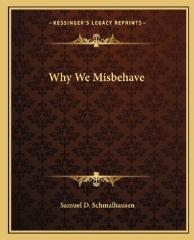 Paperback Why We Misbehave Book