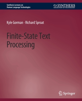 Paperback Finite-State Text Processing Book