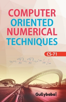 Paperback CS-71 Computer-Oriented Numerical Techniques Book