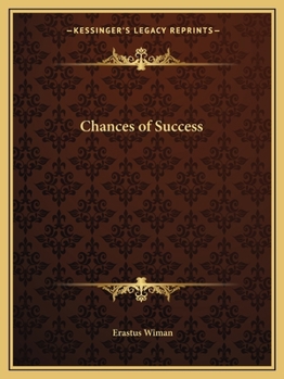 Paperback Chances of Success Book
