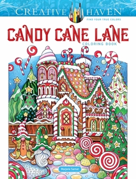 Paperback Creative Haven Candy Cane Lane Coloring Book