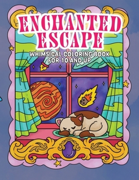 Paperback Enchanted Escape: A whimsical Kawaii coloring book for Kids and adults Book