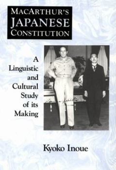 Hardcover Macarthur's Japanese Constitution Book