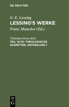 Hardcover Theologische Schriften, Abtheilung 1 [German] Book