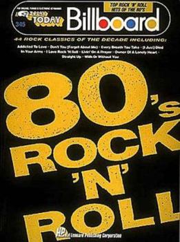 Paperback 345. Billboard Top Rock 'n' Roll Hits of the '80s Book