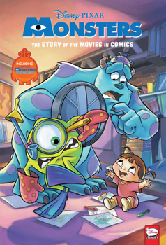 Hardcover Disney/Pixar Monsters Inc. and Monsters University: The Story of the Movies in Comics Book