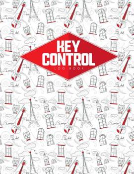 Paperback Key Control Log Book: Key Checkout System, Key Log Sign Out Sheet, Key Inventory Sheet, Key Register Log Book Format, Cute Paris & Music Cov Book