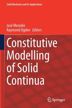 Paperback Constitutive Modelling of Solid Continua Book