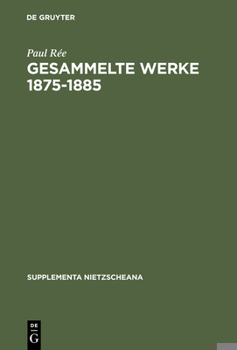 Hardcover Gesammelte Werke 1875-1885 [German] Book