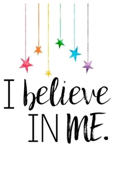 Paperback I believe in me: Best Positive Quote Journal Wide Ruled College Lined Composition Notebook. Book