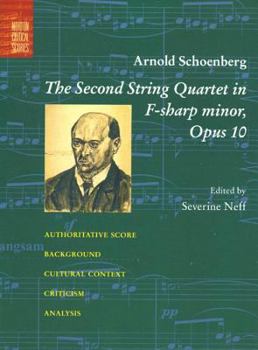 Paperback The Second String Quartet in F-Sharp Minor: Opus 10 Book