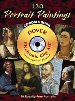 120 Portrait Paintings CD-ROM and Book (Full-Color Electronic Design Series)