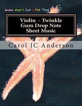 Paperback Violin Twinkle Gum Drop Note Sheet Music: Scales Aren't Just a Fish Thing - Igniting Sleeping Brains Book