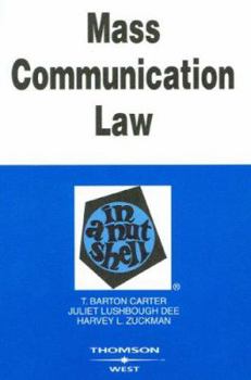 Paperback Mass Communication Law in a Nutshell Book