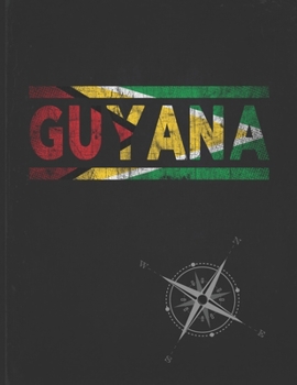 Guyana: Personalized Gift for Guyanese Friend for Travel  Lightly Lined Pages Daily Journal Diary Notepad