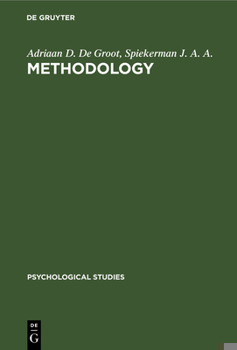 Hardcover Methodology: Foundations of Inference and Research in the Behavioral Sciences Book