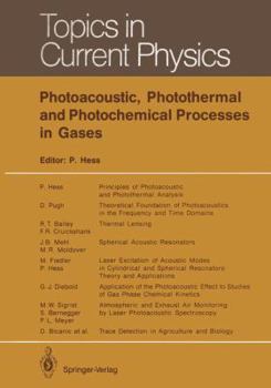 Paperback Photoacoustic, Photothermal and Photochemical Processes in Gases Book