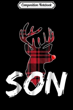 Composition Notebook: Son Family Matching Christmas Red Nose Deer Journal/Notebook Blank Lined Ruled 6x9 100 Pages