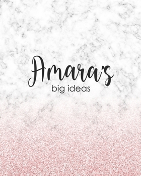 Amara's Big Ideas: Personalized Notebook - 8x10 Lined Women's Journal