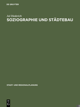 Hardcover Soziographie und Städtebau [German] Book