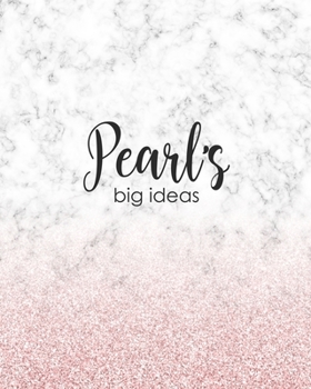 Paperback Pearl's Big Ideas: Personalized Notebook - 8x10 Lined Women's Journal Book